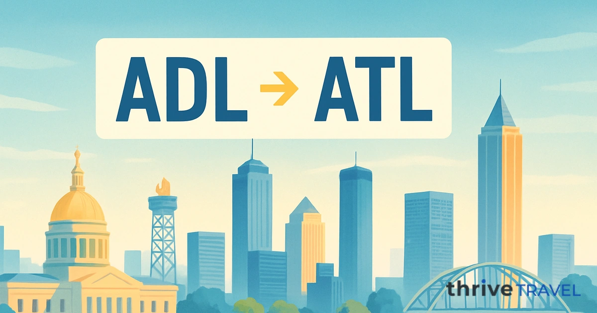 Adelaide to Atlanta