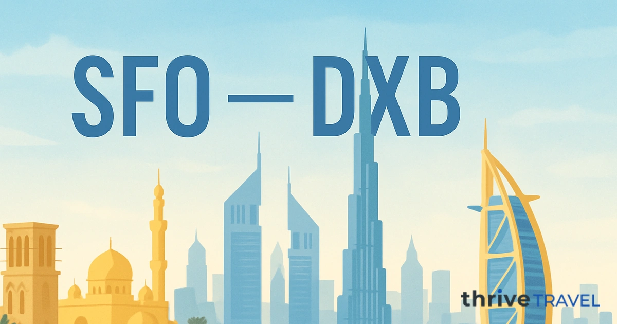 San Francisco to Dubai