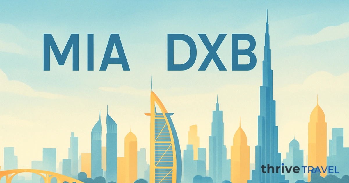 Miami to Dubai