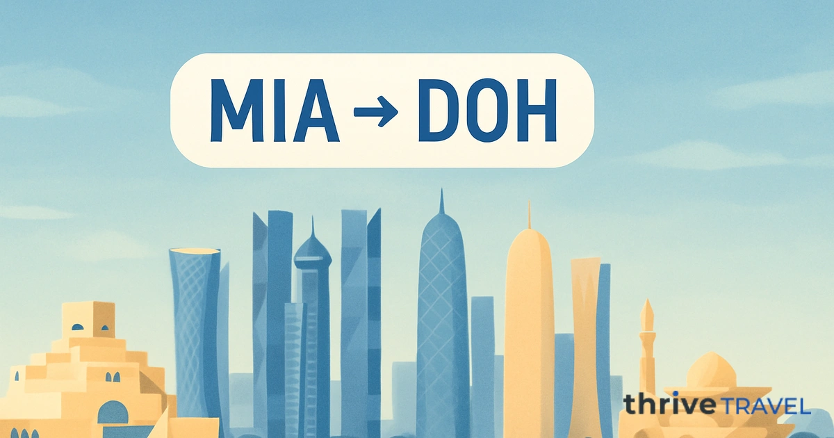 Miami to Doha