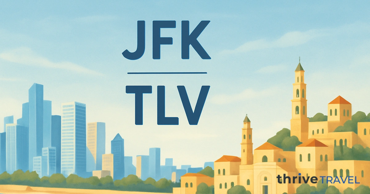 New York to Tel Aviv