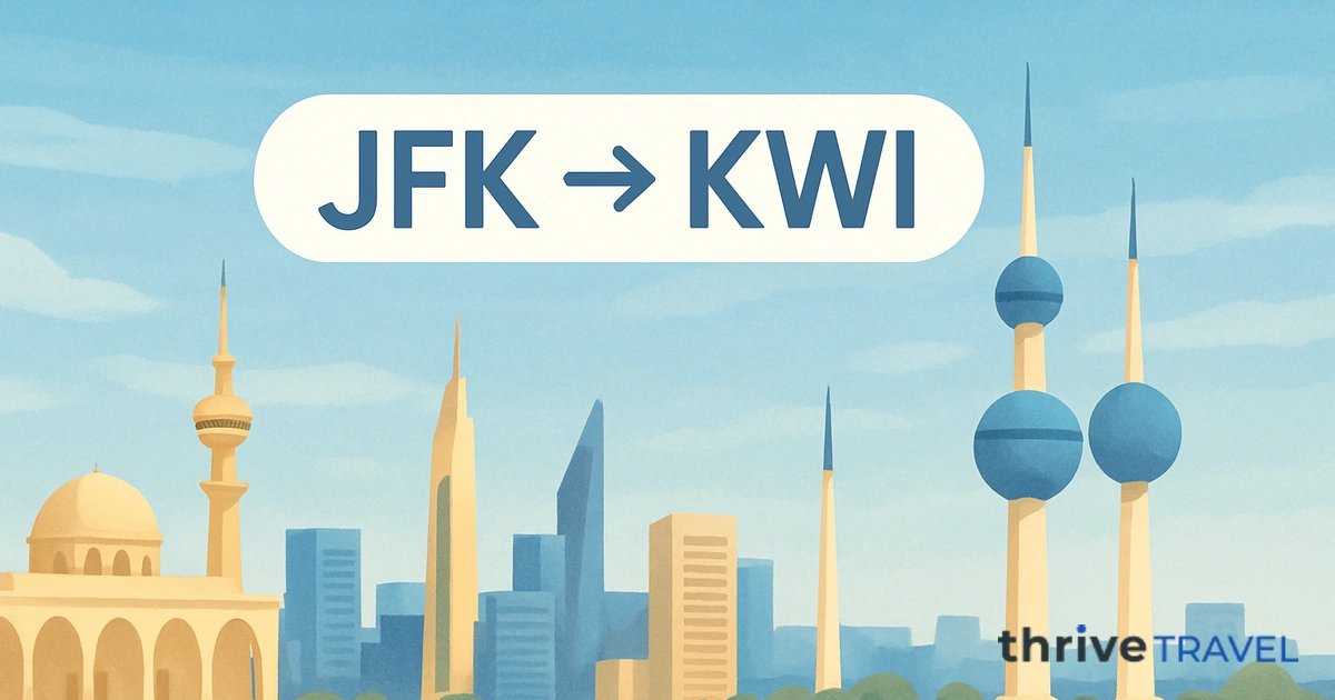 New York to Kuwait City