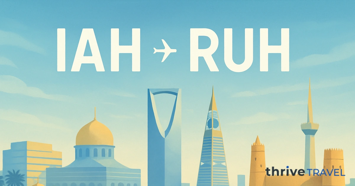 Houston to Riyadh