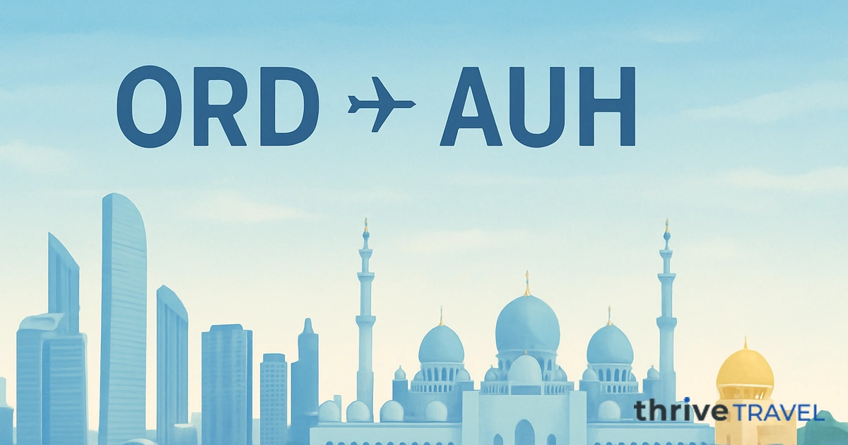 Chicago to Abu Dhabi
