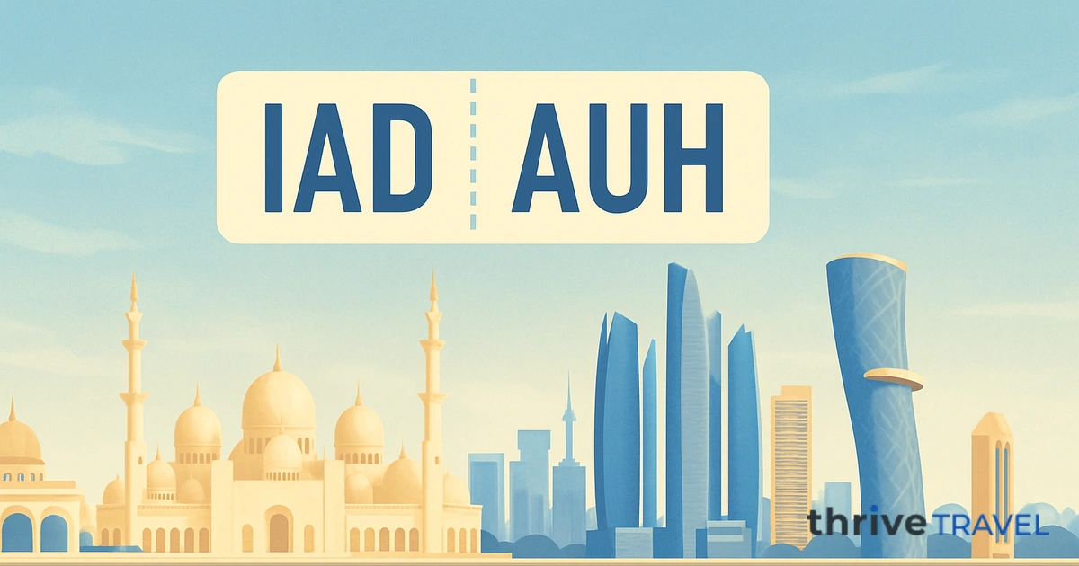 Washington to Abu Dhabi