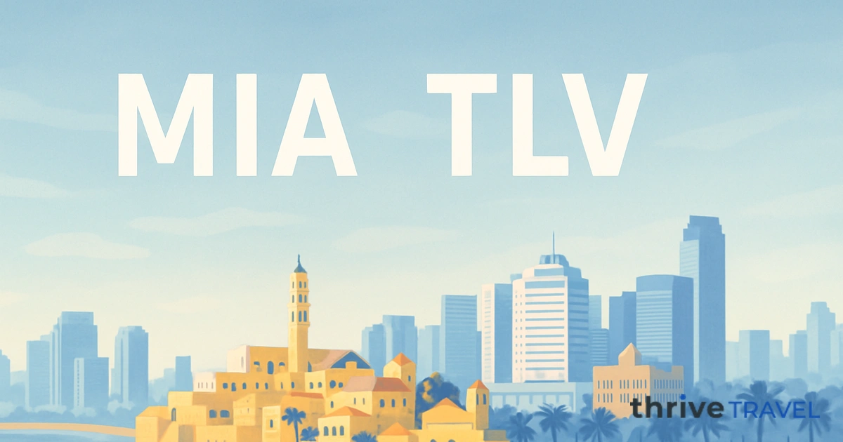 Miami to Tel Aviv