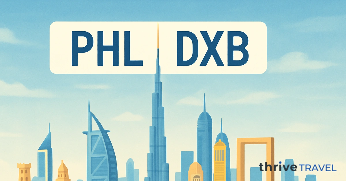 Philadelphia to Dubai