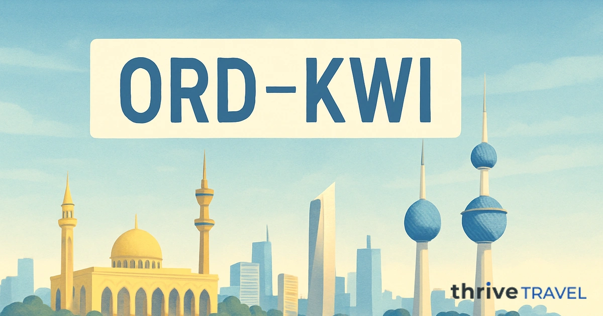 Chicago to Kuwait City