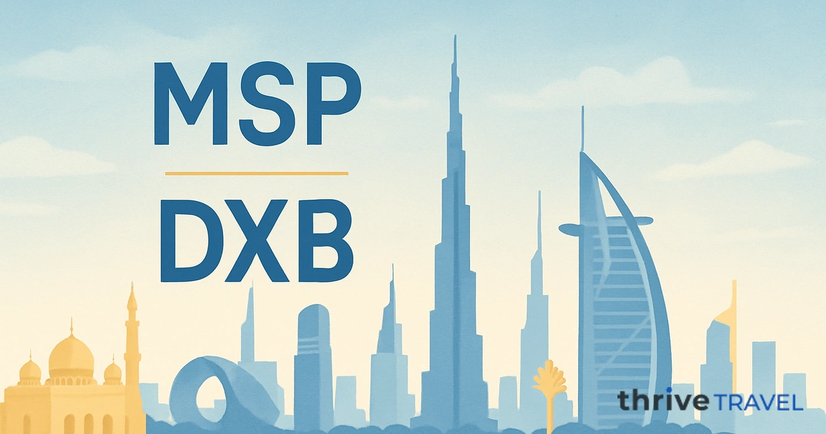 Minneapolis to Dubai