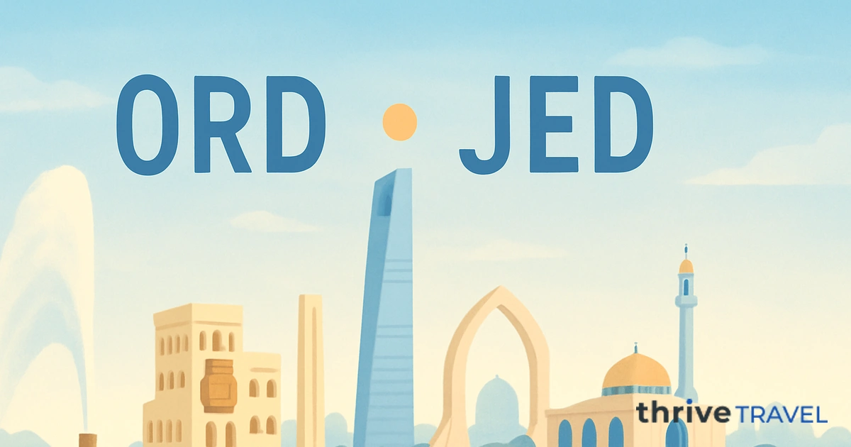 Chicago to Jeddah