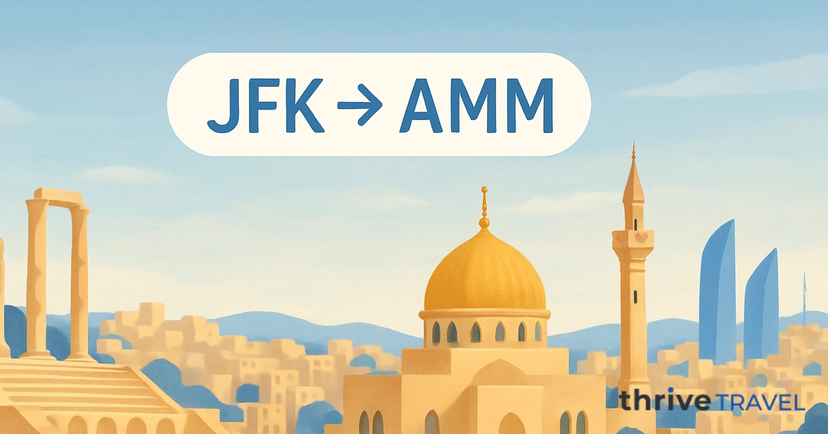 New York to Amman