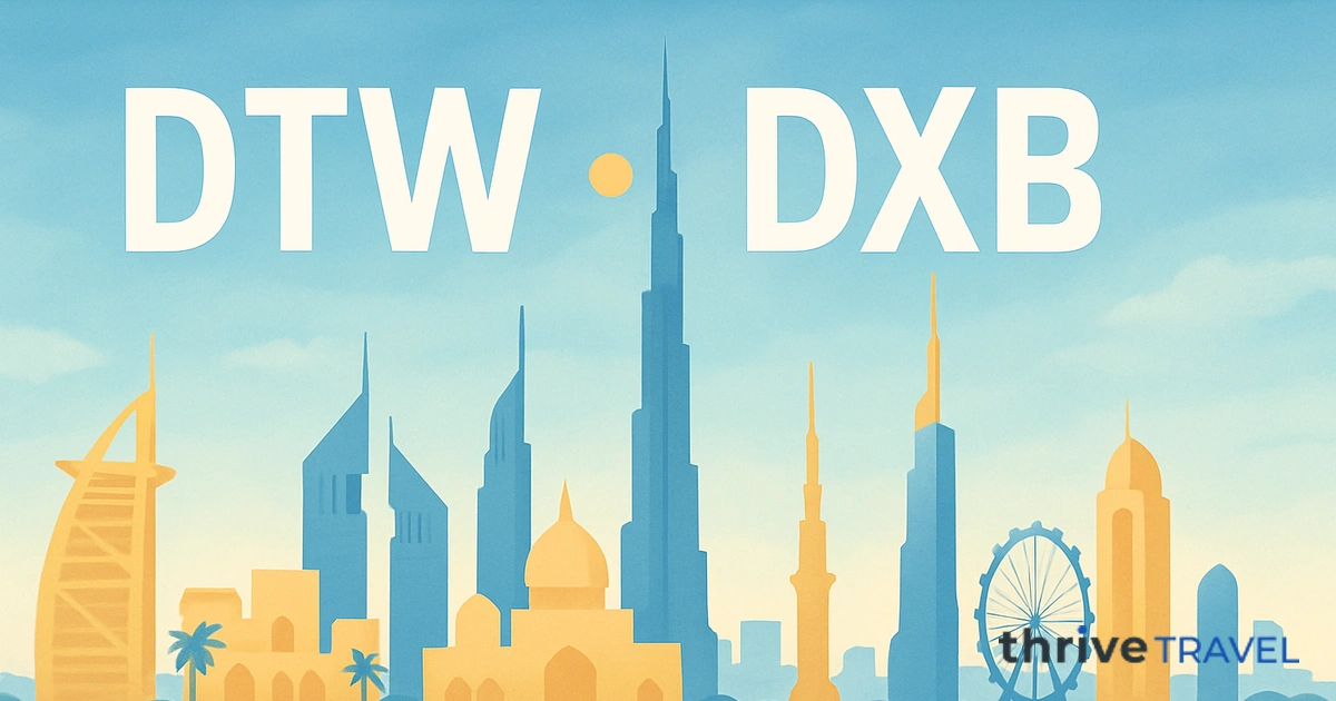 Detroit to Dubai