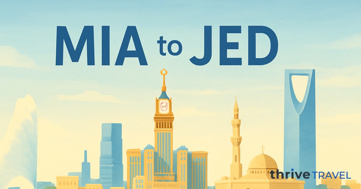 Miami to Jeddah