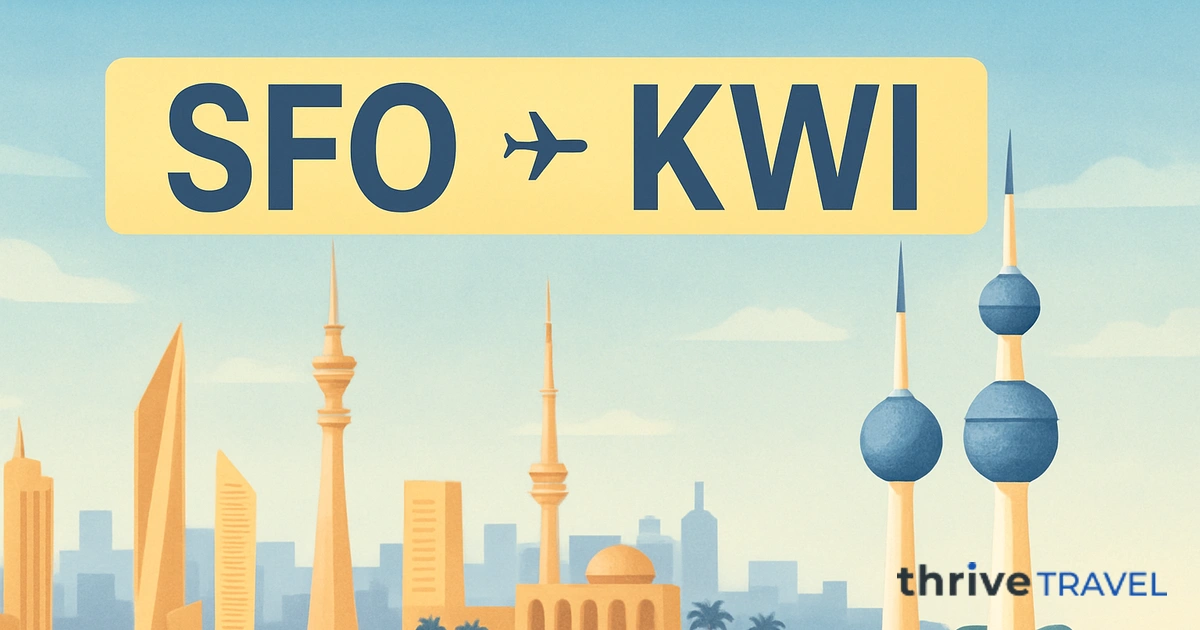 San Francisco to Kuwait City