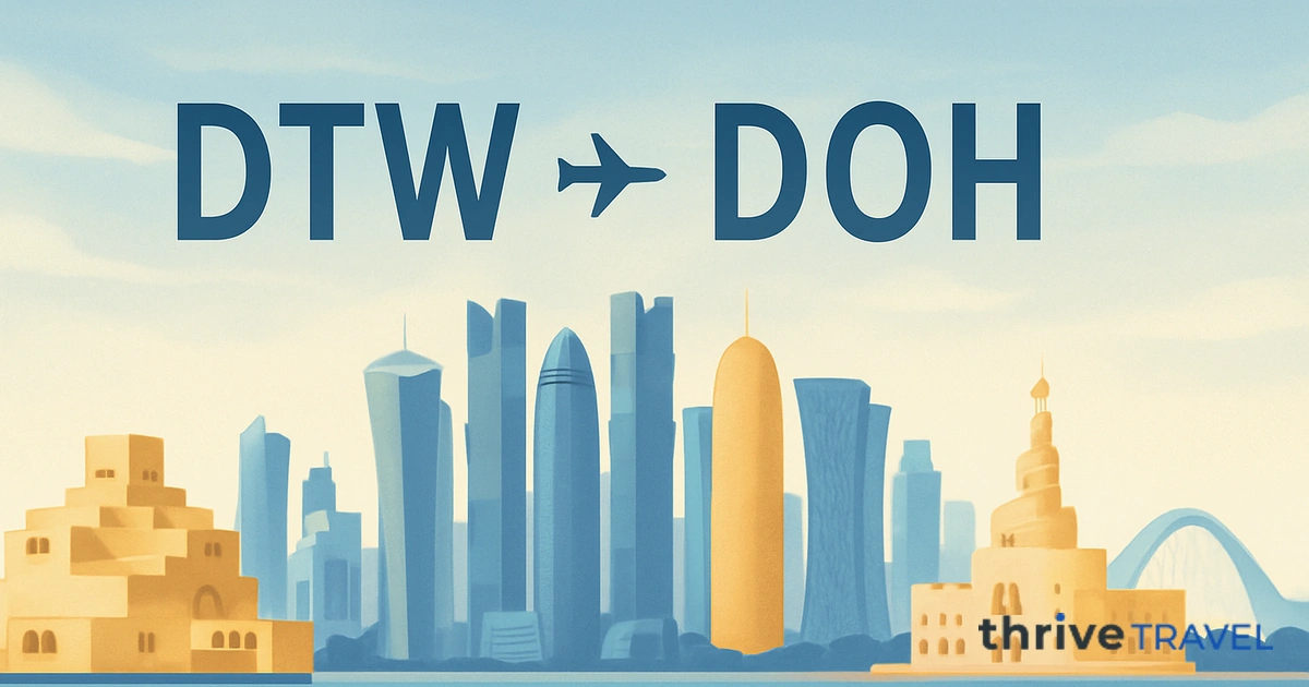 Detroit to Doha