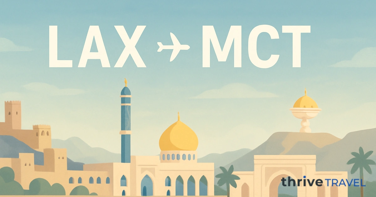 Los Angeles to Muscat