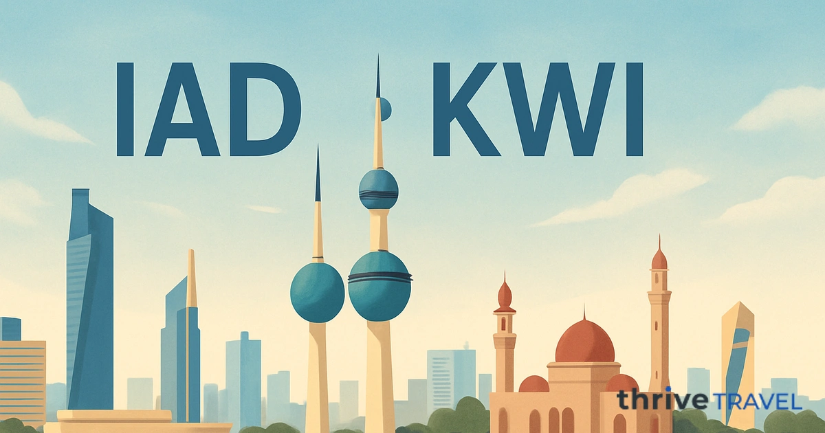 Washington to Kuwait City