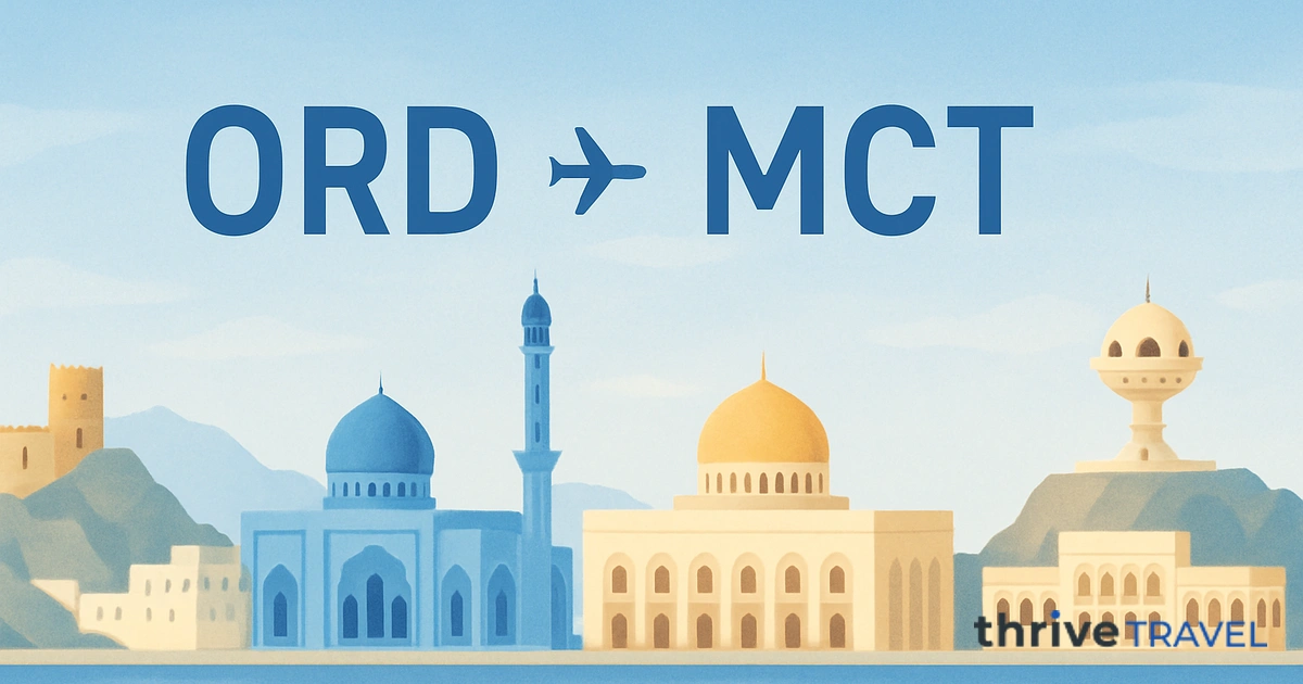 Chicago to Muscat
