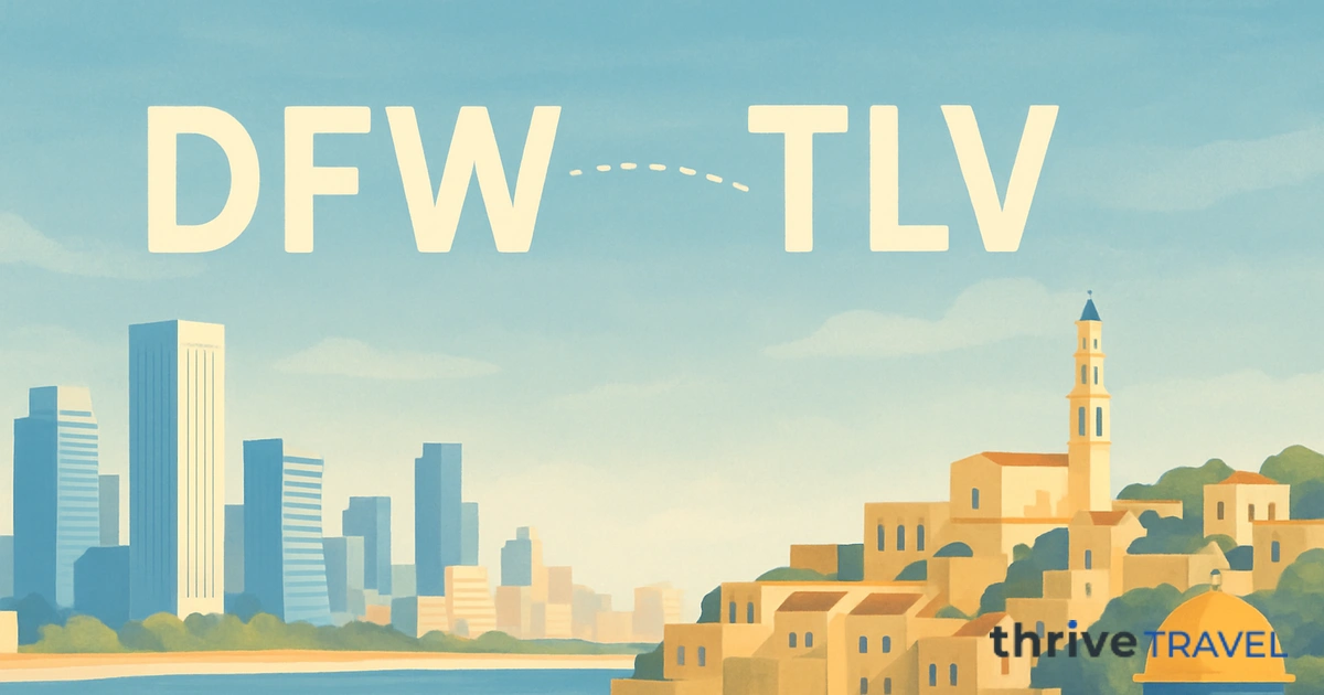 Dallas to Tel Aviv