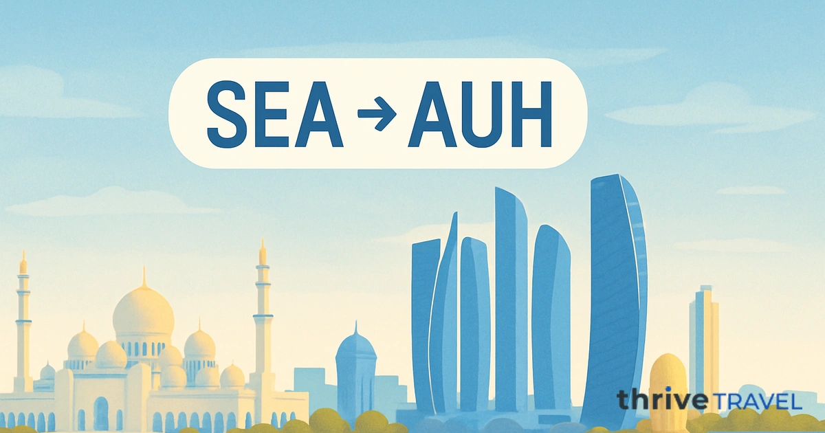 Seattle to Abu Dhabi