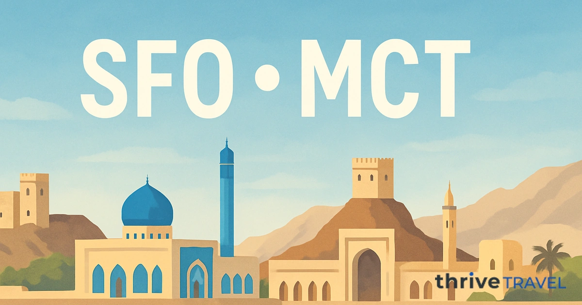 San Francisco to Muscat