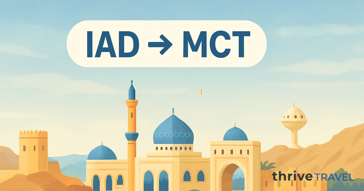 Washington to Muscat