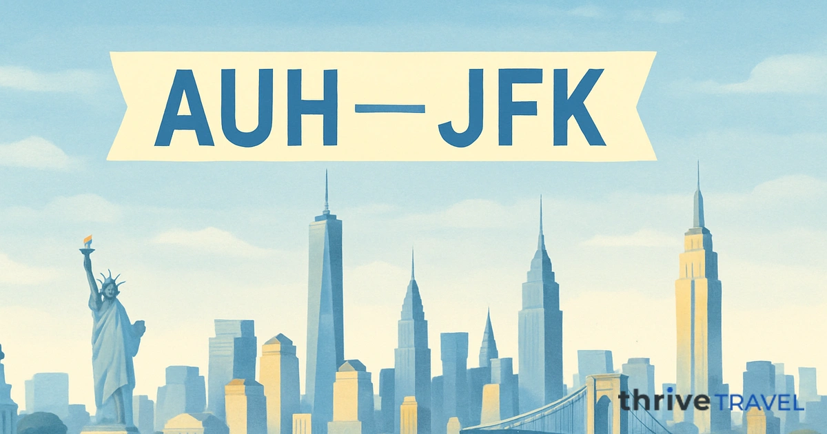 Abu Dhabi to New York