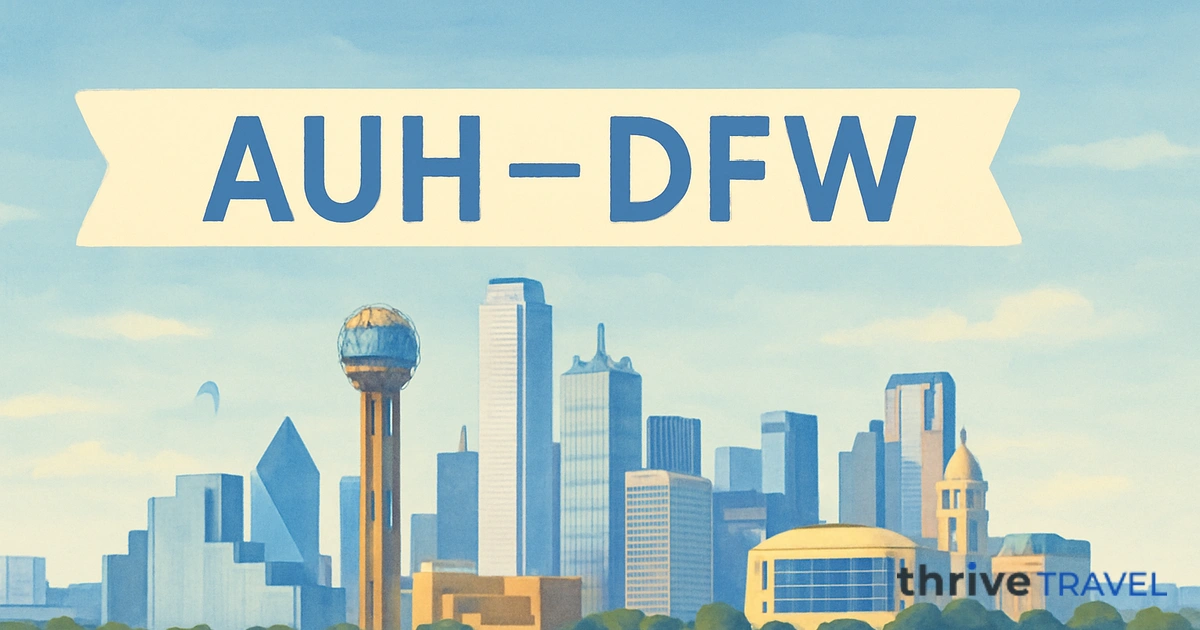 Abu Dhabi to Dallas