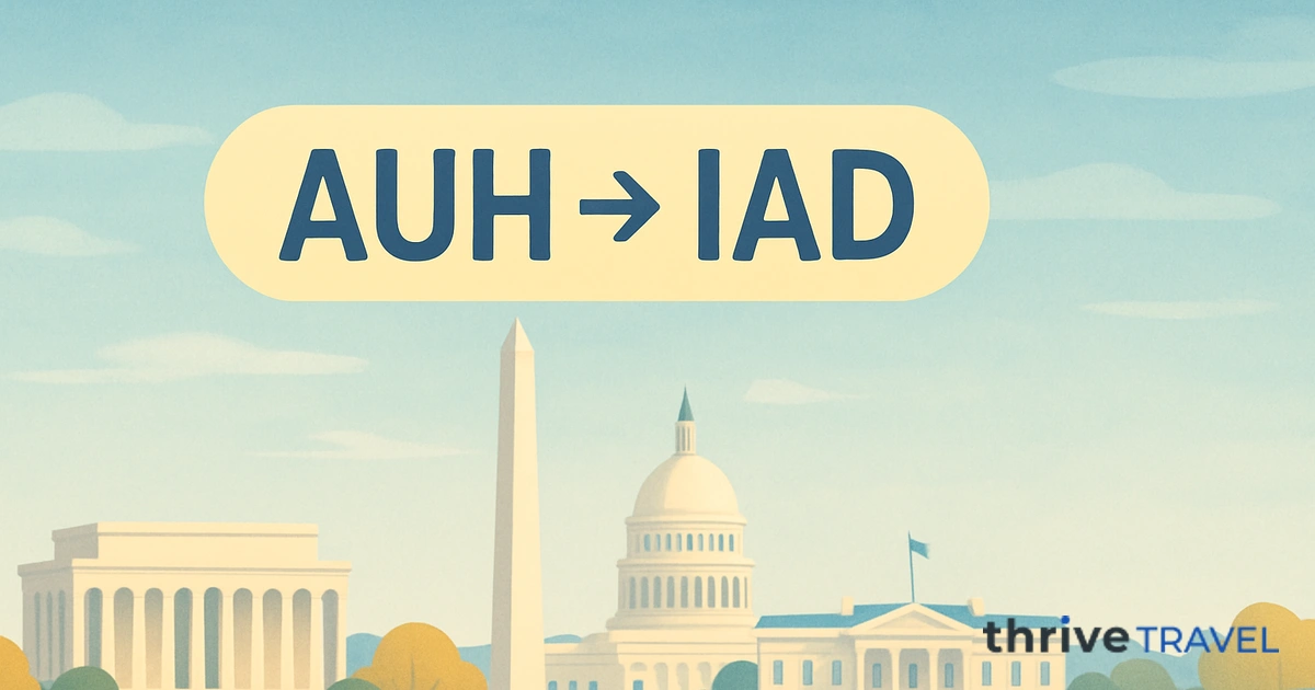 Abu Dhabi to Washington D.C.