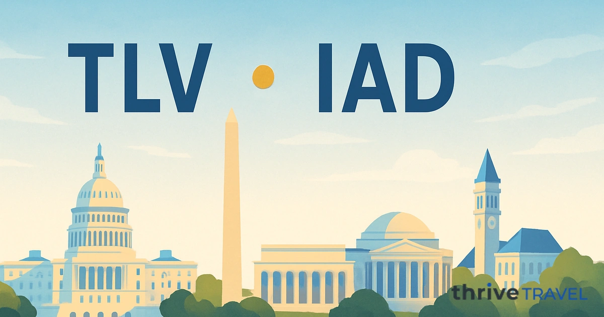 Tel Aviv to Washington Dulles