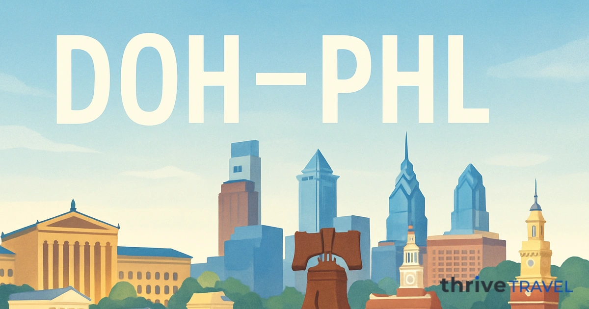 Doha to Philadelphia