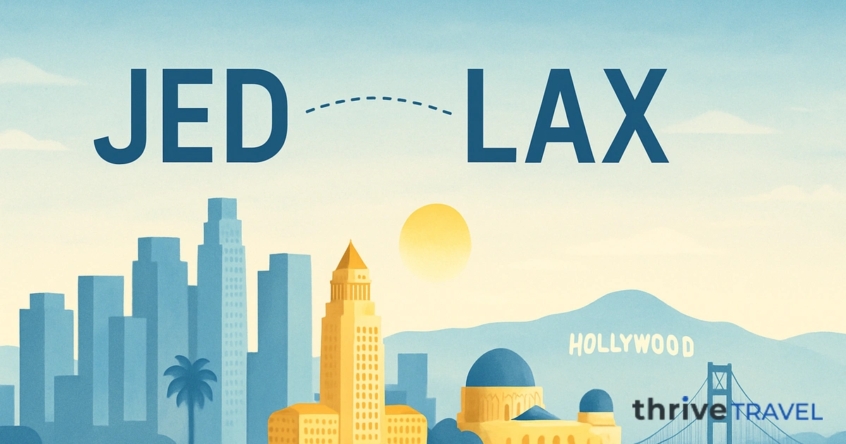 Jeddah to Los Angeles