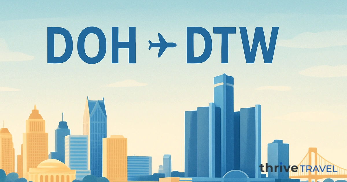 Doha to Detroit