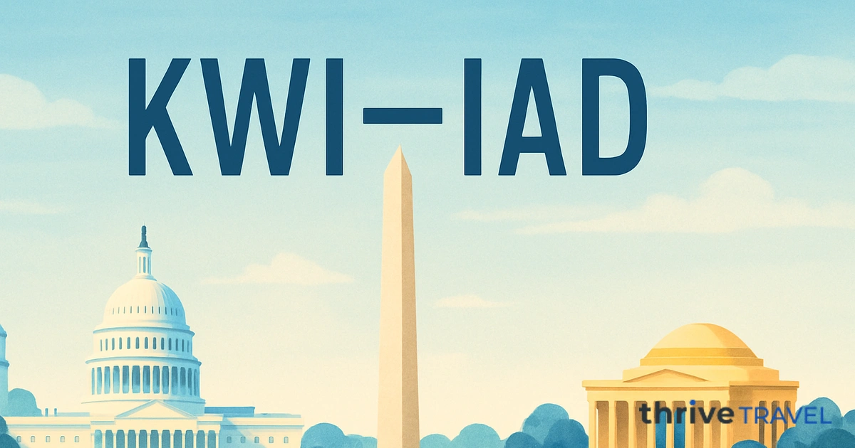 Kuwait City to Washington D.C.