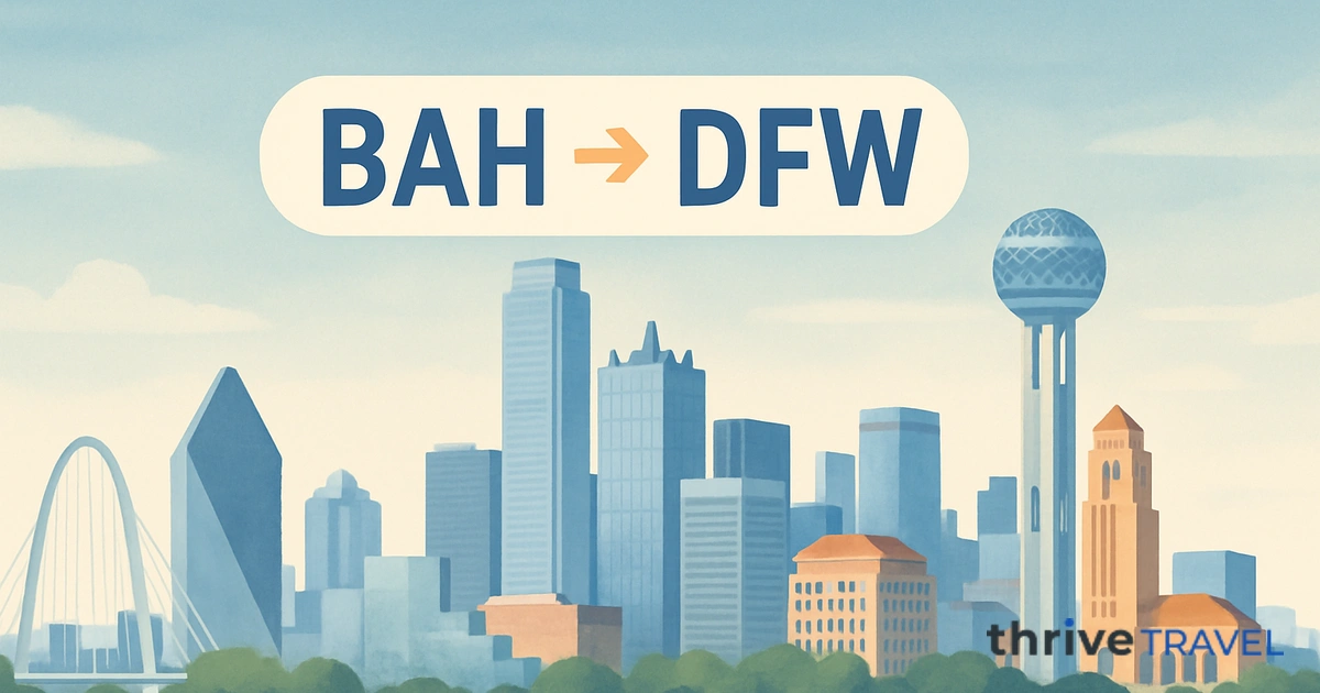 Bahrain to Dallas