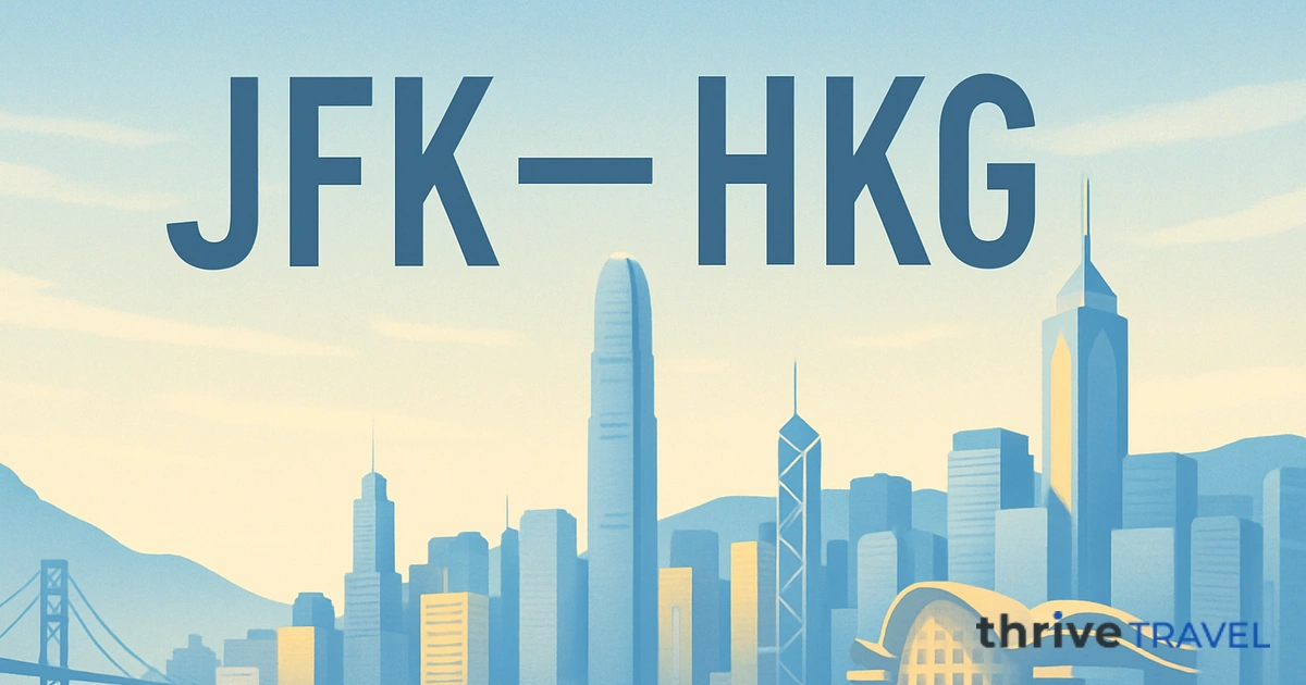 New York to Hong Kong