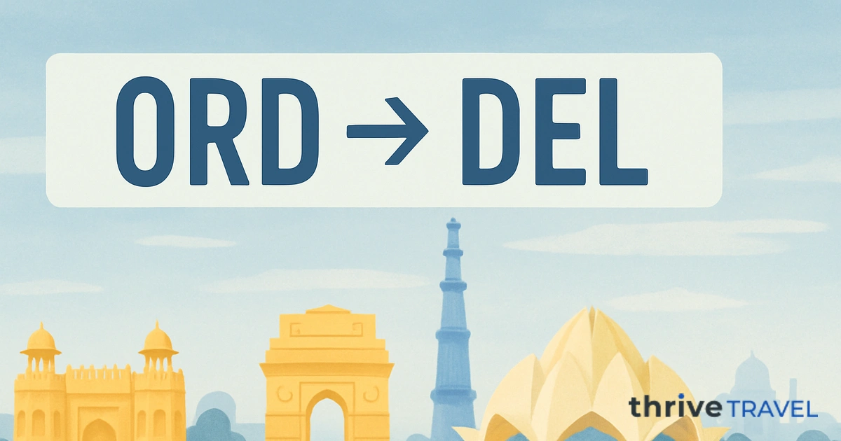 Chicago to Delhi