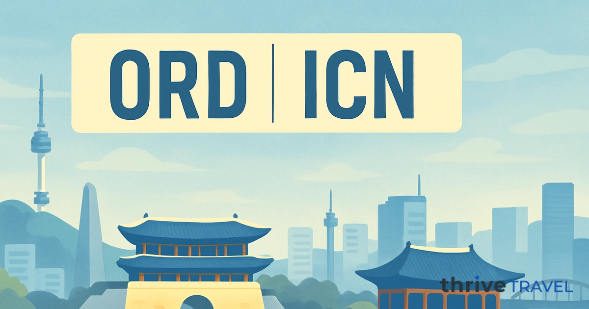 Chicago to Seoul