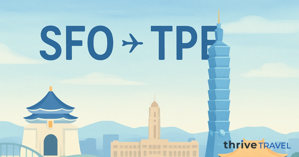 San Francisco to Taipei