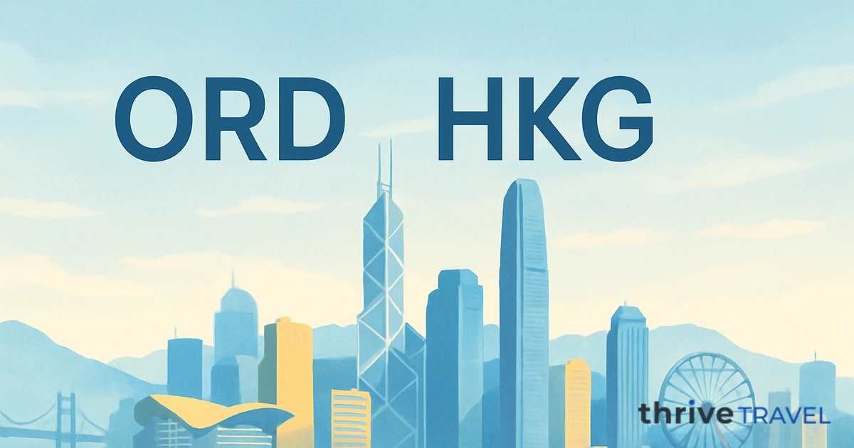 Chicago to Hong Kong