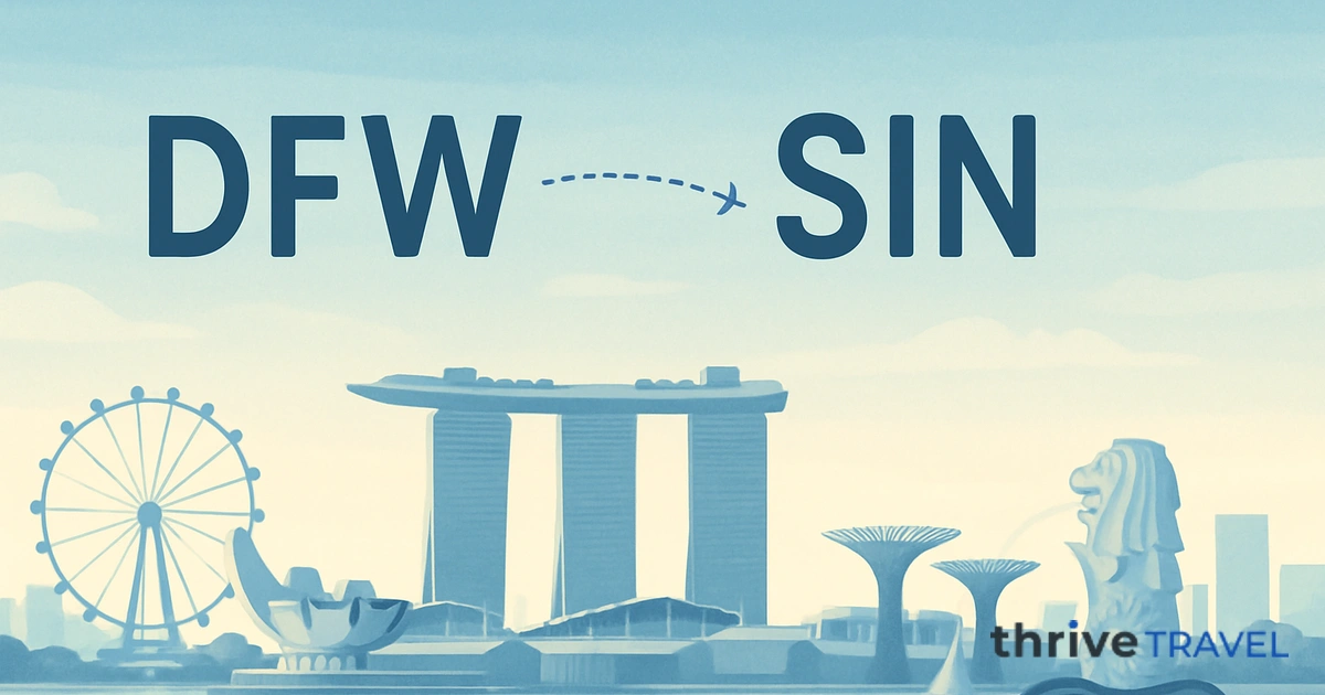 Dallas to Singapore