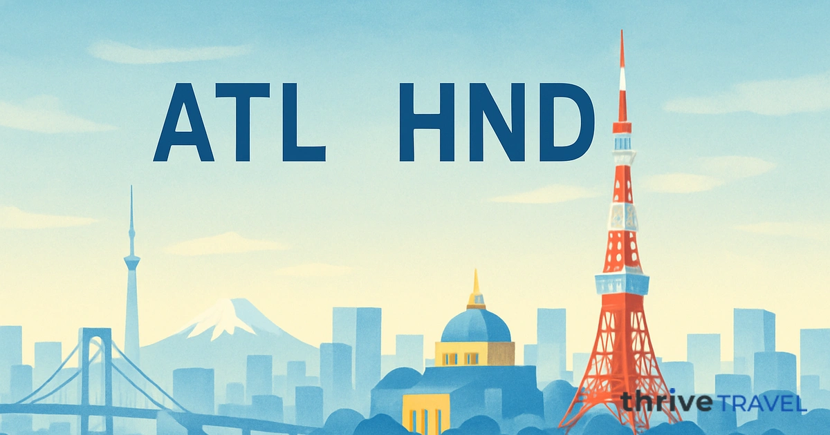 Atlanta to Tokyo