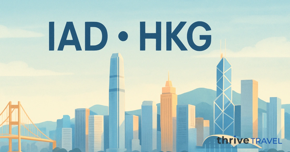 Washington to Hong Kong