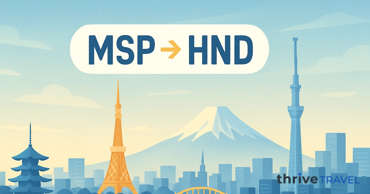 Minneapolis to Tokyo