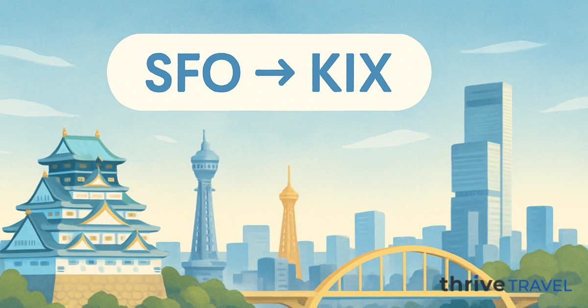 San Francisco to Osaka