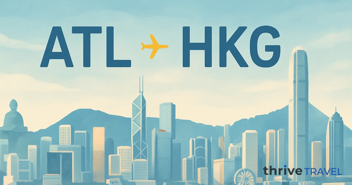 Atlanta to Hong Kong
