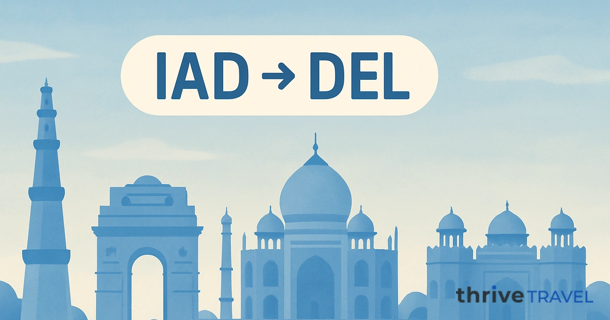 Washington to Delhi