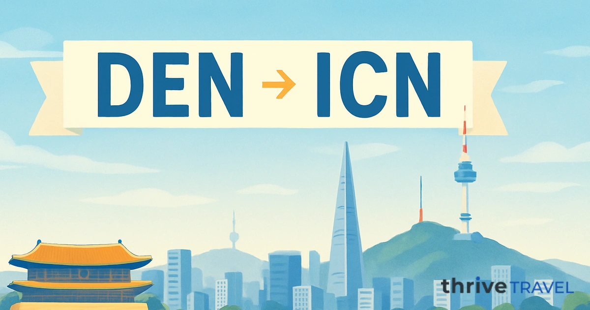 Denver to Seoul