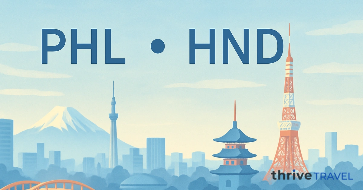 Philadelphia to Tokyo