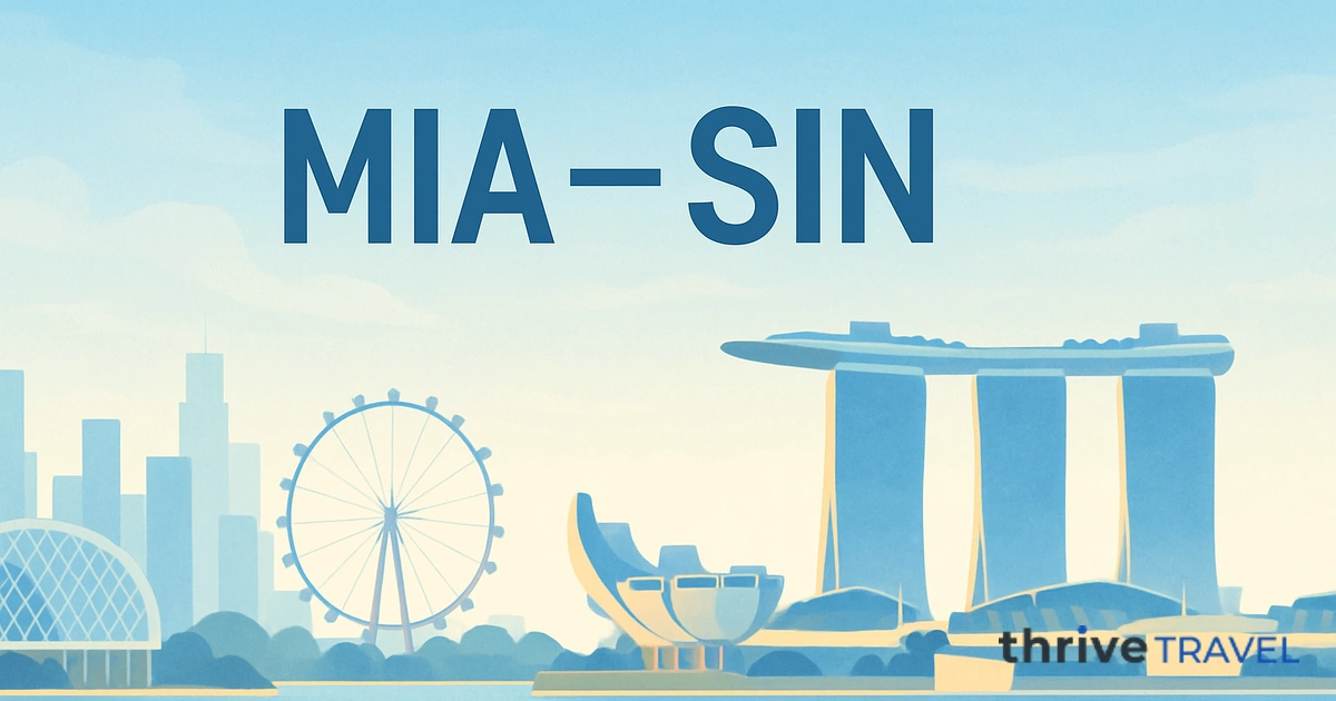 Miami to Singapore